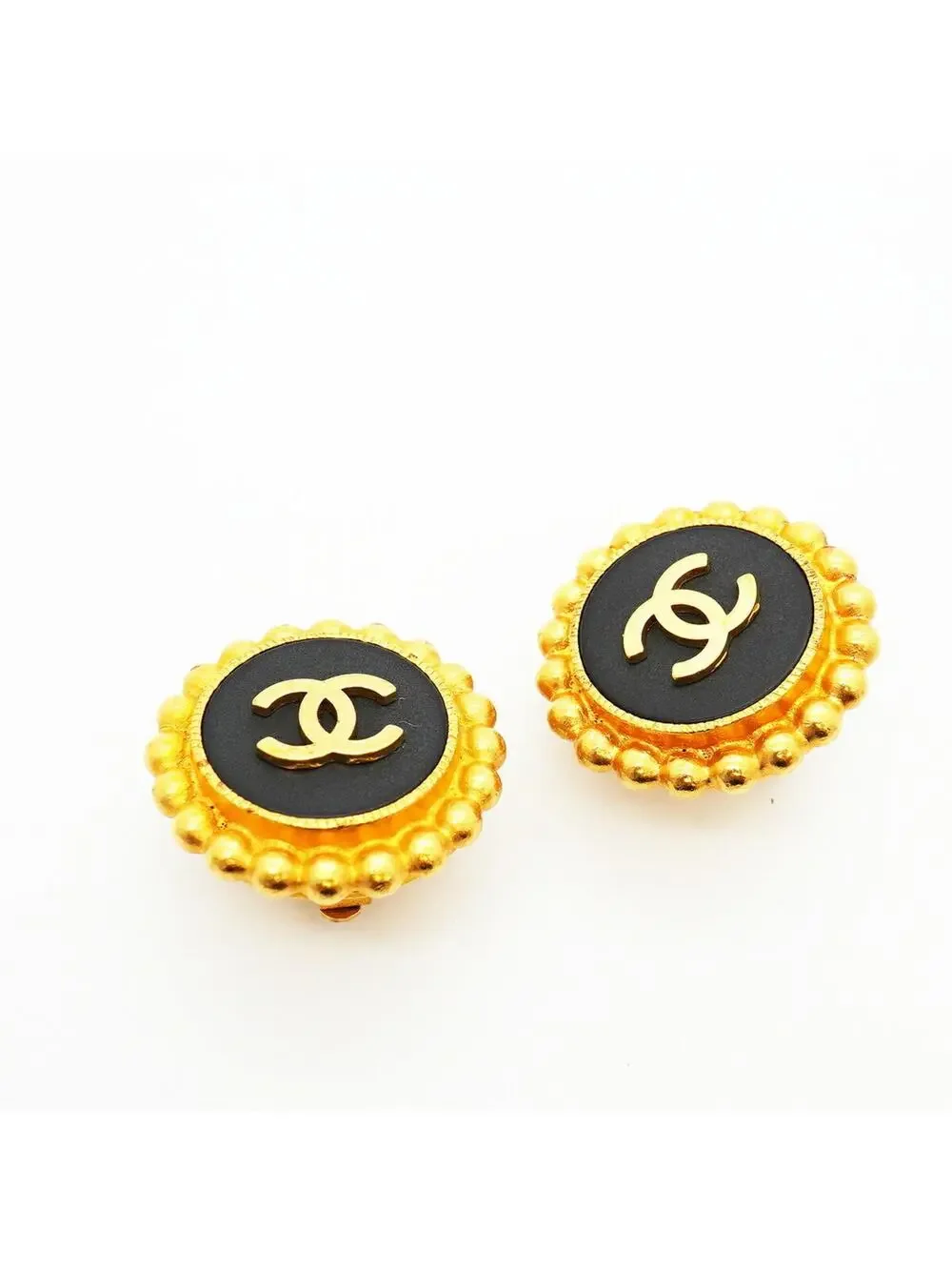 Chanel Cc Logo Clip-On Earrings Metal #357911C74B
